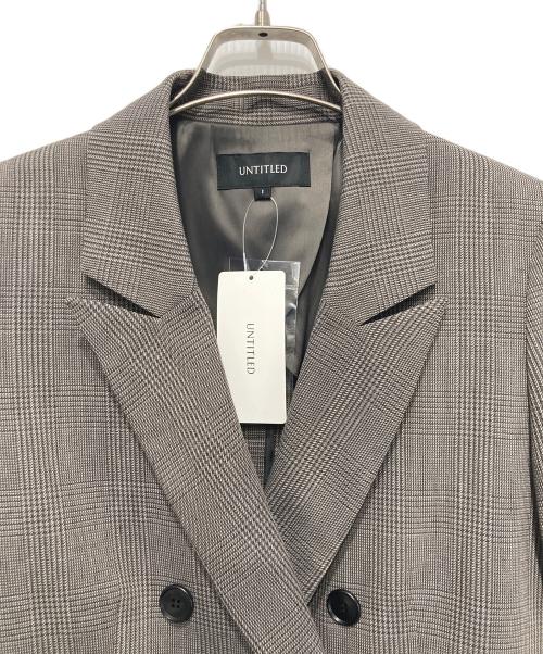 UNTITLED（アンタイトル）UNTITLED (アンタイトル) ウールライク ダブルブレストジャケット チャコールグレー サイズ:1の古着・服飾アイテム