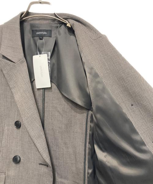 UNTITLED（アンタイトル）UNTITLED (アンタイトル) ウールライク ダブルブレストジャケット チャコールグレー サイズ:1の古着・服飾アイテム