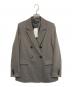 UNTITLED（アンタイトル）の古着「ウールライク ダブルブレストジャケット」｜チャコールグレー
