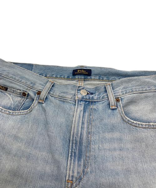 POLO RALPH LAUREN（ポロ・ラルフローレン）POLO RALPH LAUREN (ポロ・ラルフローレン) パッチワークダメージデニムパンツ ブルー サイズ:28の古着・服飾アイテム