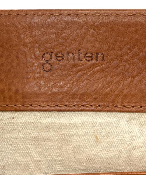 genten（ゲンテン）genten (ゲンテン) レザートートバッグ ブラウンの古着・服飾アイテム