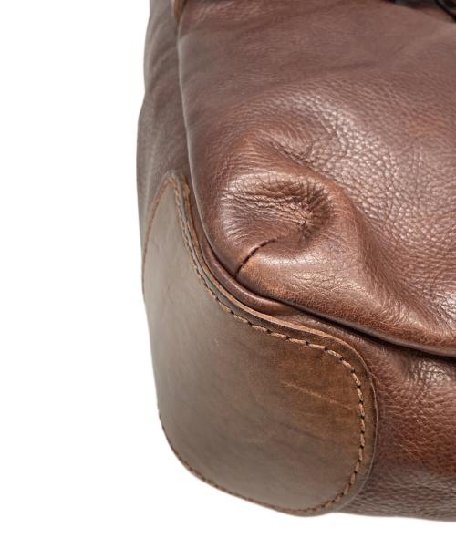 genten（ゲンテン）genten (ゲンテン) レザーショルダーバッグ ブラウンの古着・服飾アイテム