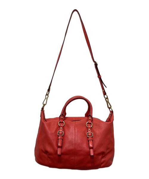 COACH（コーチ）COACH (コーチ) 2WAYショルダーバッグ レッドの古着・服飾アイテム