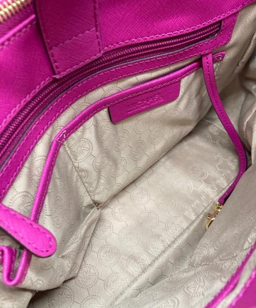 MICHAEL KORS（マイケルコース）MICHAEL KORS (マイケルコース) 2WAYショルダーバッグ ピンクの古着・服飾アイテム