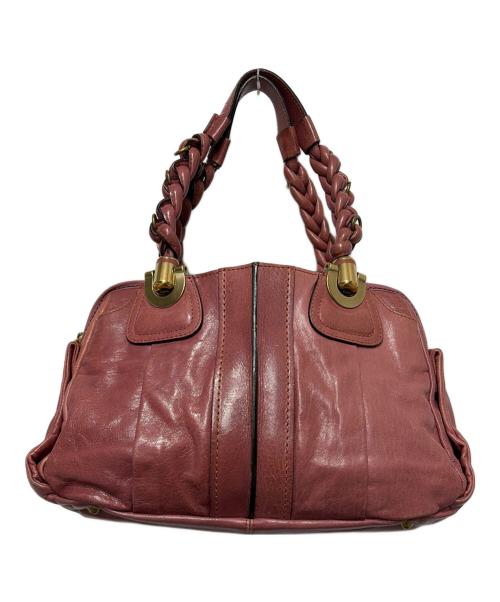 Chloe（クロエ）Chloe (クロエ) ミニボストンバッグ ピンクの古着・服飾アイテム