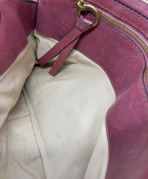 Chloe（クロエ）Chloe (クロエ) ミニボストンバッグ ピンクの古着・服飾アイテム