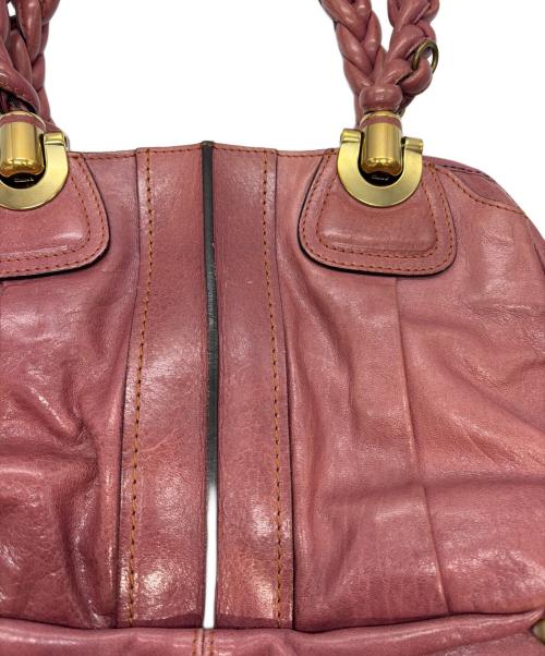 Chloe（クロエ）Chloe (クロエ) ミニボストンバッグ ピンクの古着・服飾アイテム