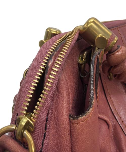 Chloe（クロエ）Chloe (クロエ) ミニボストンバッグ ピンクの古着・服飾アイテム