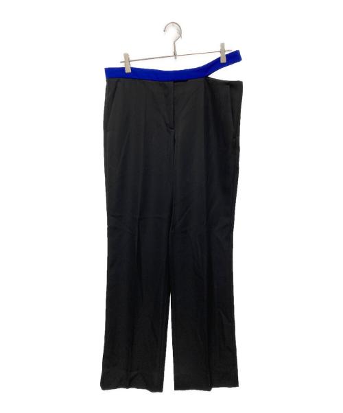 Maison Margiela（メゾンマルジェラ）Maison Margiela (メゾンマルジェラ) ウエストオープン ウールスラックス ブラック サイズ:44の古着・服飾アイテム