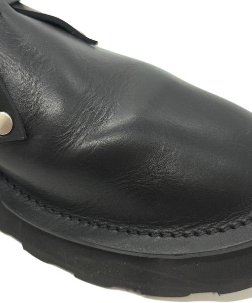 JIL SANDER（ジルサンダー）JIL SANDER (ジルサンダー) レザーモンクストラップシューズ ブラック サイズ:44の古着・服飾アイテム