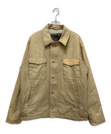 stussy（ステューシー）の古着「裏ボアミリタリージャケット」｜ベージュ