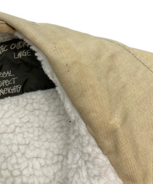 stussy（ステューシー）stussy (ステューシー) 裏ボアミリタリージャケット ベージュ サイズ:Lの古着・服飾アイテム
