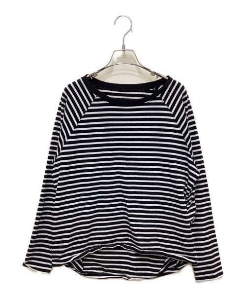 Spick and Span（スピック＆スパン）Spick and Span (スピック＆スパン) ボートネックバックタックプルオーバー ブラック×ホワイト サイズ:FREEの古着・服飾アイテム