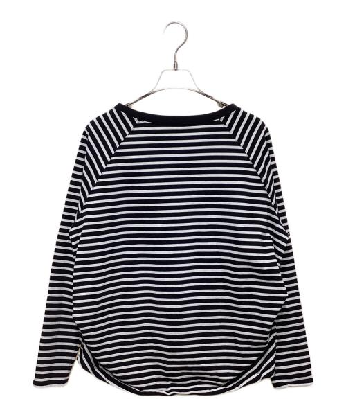Spick and Span（スピック＆スパン）Spick and Span (スピック＆スパン) ボートネックバックタックプルオーバー ブラック×ホワイト サイズ:FREEの古着・服飾アイテム