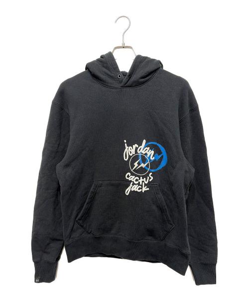 JORDAN（ジョーダン）JORDAN (ジョーダン) FRAGMENT DESIGN (フラグメントデザイン) Travis Scott (トラヴィススコット) プルオーバーパーカー ブラック サイズ:Ｓの古着・服飾アイテム