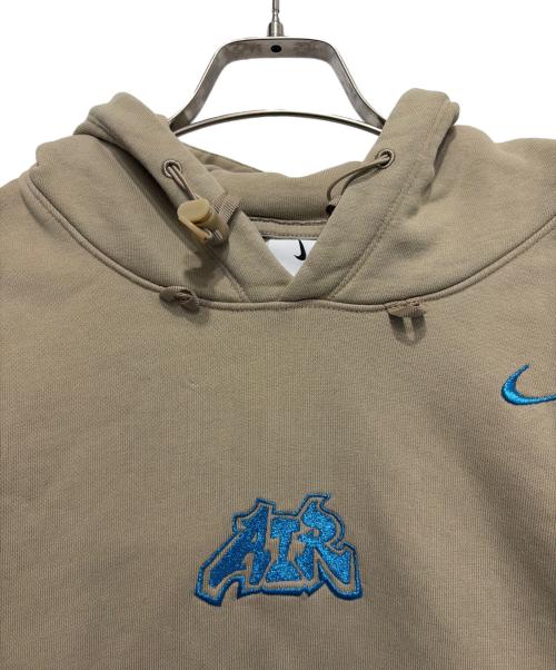 NIKE（ナイキ）NIKE (ナイキ) OFFWHITE (オフホワイト) プルオーバーパーカー ベージュ サイズ:Ｍの古着・服飾アイテム