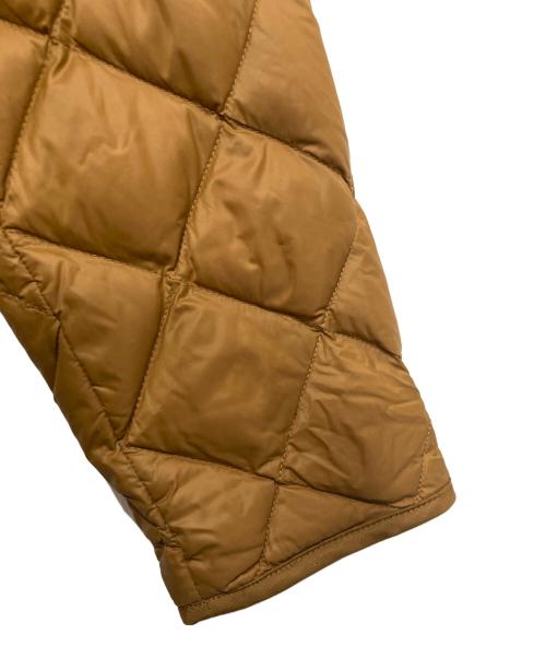 Gymphlex（ジムフレックス）Gymphlex (ジムフレックス) フード付き ハンドキルト ダウンコート ブラウン サイズ:14の古着・服飾アイテム