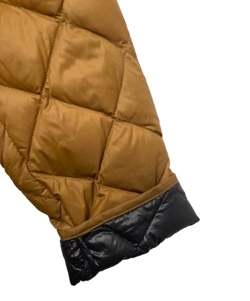 Gymphlex（ジムフレックス）Gymphlex (ジムフレックス) フード付き ハンドキルト ダウンコート ブラウン サイズ:14の古着・服飾アイテム