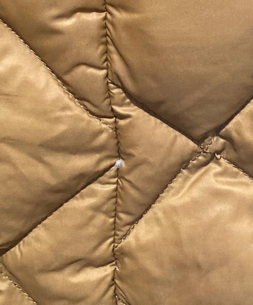 Gymphlex（ジムフレックス）Gymphlex (ジムフレックス) フード付き ハンドキルト ダウンコート ブラウン サイズ:14の古着・服飾アイテム