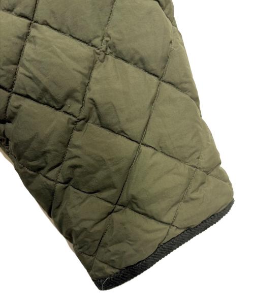 Gymphlex（ジムフレックス）Gymphlex (ジムフレックス) キルトダウン ノーカラージャケット グリーン サイズ:14の古着・服飾アイテム