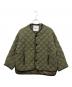 Gymphlex（ジムフレックス）の古着「キルトダウン ノーカラージャケット」｜グリーン