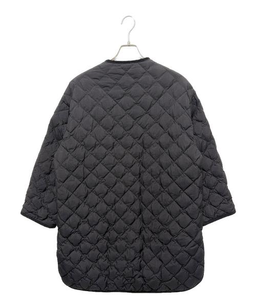 Gymphlex（ジムフレックス）Gymphlex (ジムフレックス) キルティングダウン カラーレスコート ブラック サイズ:14の古着・服飾アイテム