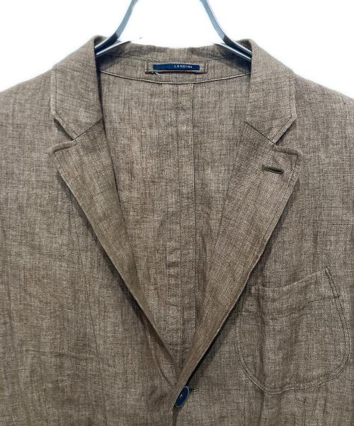 LARDINI（ラルディーニ）LARDINI (ラルディーニ) リネンテーラードジャケット ベージュ サイズ:50の古着・服飾アイテム