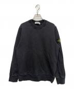 STONE ISLANDストーンアイランド）の古着「ロゴパッチクルーネックスウェット」｜ブラック