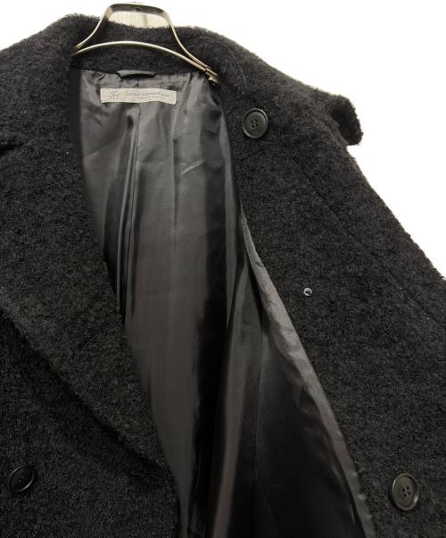 journal standard luxe（ジャーナルスタンダード ラックス）journal standard luxe (ジャーナルスタンダード ラックス) モヘヤシープ P-コート ブラック サイズ:FREEの古着・服飾アイテム