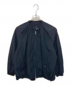 ROSSOロッソ）の古着「ギャザーボリュームブルゾン」｜ブラック