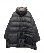 MAISON SPECIALメゾンスペシャル）の古着「オーバーチュニックダウン」｜ブラック×シルバー