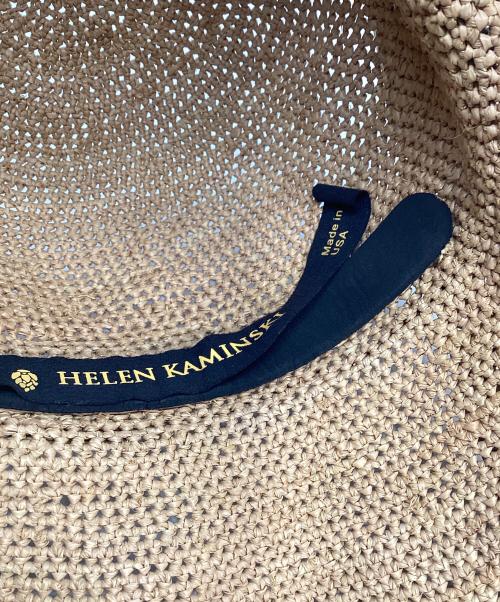 HELEN KAMINSKI（ヘレンカミンスキー）HELEN KAMINSKI (ヘレンカミンスキー) ストローハット ベージュの古着・服飾アイテム