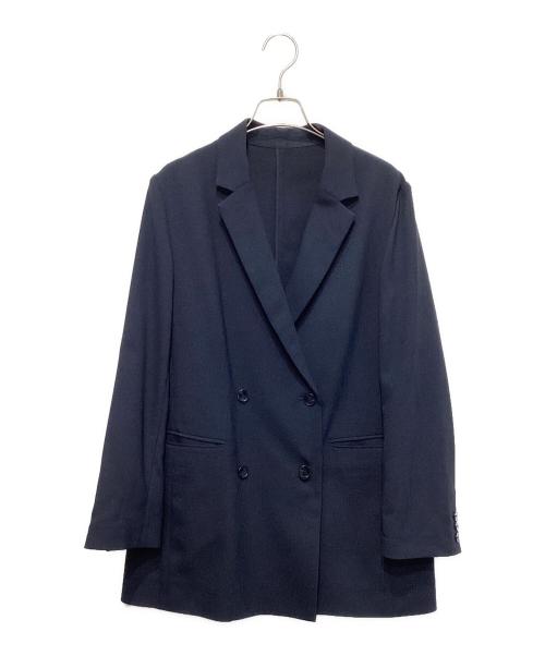 SLOBE IENA（スローブ イエナ）SLOBE IENA (スローブ イエナ) リネンライクツイルダブルブレストジャケット ネイビー サイズ:FREEの古着・服飾アイテム