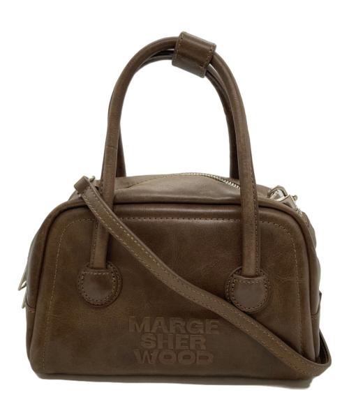 MARGE SHER WOOD（マージシャーウッド）MARGE SHER WOOD (マージシャーウッド) SOFT TOTE MINI ブラウンの古着・服飾アイテム