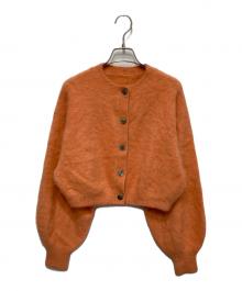 COLLAGE GALLARDAGALANTE（コラージュ ガリャルダガランテ）の古着「カシミヤ混カーディガン」｜オレンジ