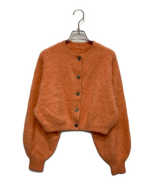 COLLAGE GALLARDAGALANTE（コラージュ ガリャルダガランテ）COLLAGE GALLARDAGALANTE (コラージュ ガリャルダガランテ) カシミヤ混カーディガン オレンジ サイズ:FREEの古着・服飾アイテム
