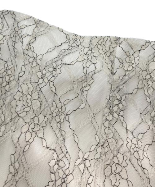 Noela（ノエラ）Noela (ノエラ) 配色チェックレーススカート ホワイト サイズ:Ｓの古着・服飾アイテム