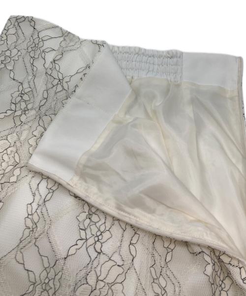 Noela（ノエラ）Noela (ノエラ) 配色チェックレーススカート ホワイト サイズ:Ｓの古着・服飾アイテム