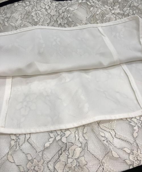 Noela（ノエラ）Noela (ノエラ) 配色チェックレーススカート ホワイト サイズ:Ｓの古着・服飾アイテム