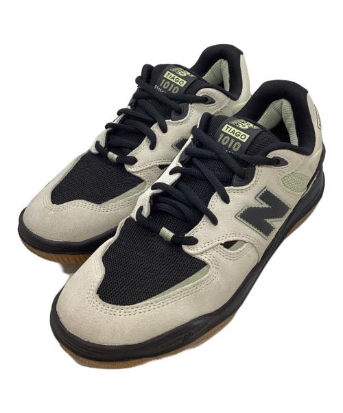 NEW BALANCE（ニューバランス）NEW BALANCE (ニューバランス) ローカットスニーカー ベージュ×ブラック サイズ:US10の古着・服飾アイテム