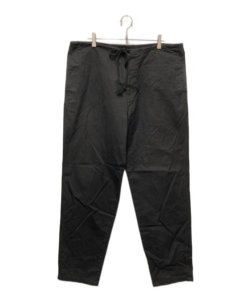 YOHJI YAMAMOTO（ヨウジヤマモト）YOHJI YAMAMOTO (ヨウジヤマモト) ワイドテーパードパンツ ブラック サイズ:3の古着・服飾アイテム