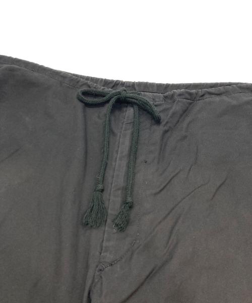 YOHJI YAMAMOTO（ヨウジヤマモト）YOHJI YAMAMOTO (ヨウジヤマモト) ワイドテーパードパンツ ブラック サイズ:3の古着・服飾アイテム