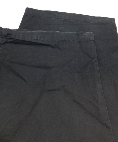 YOHJI YAMAMOTO（ヨウジヤマモト）YOHJI YAMAMOTO (ヨウジヤマモト) ワイドテーパードパンツ ブラック サイズ:3の古着・服飾アイテム