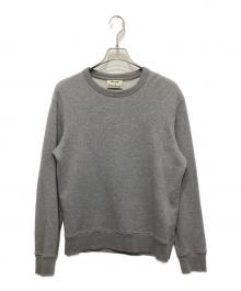 Acne studios（アクネ ストゥディオズ）の古着「バックワンポイント刺繍スウェット」｜グレー