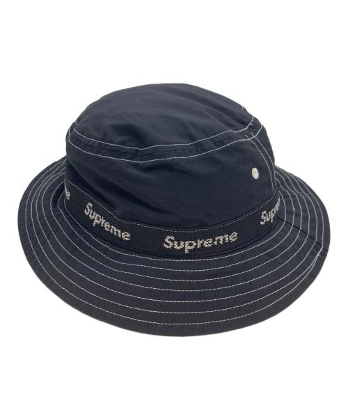 SUPREME（シュプリーム）SUPREME (シュプリーム) ウェビングクラッシャーバケットハット ブラックの古着・服飾アイテム