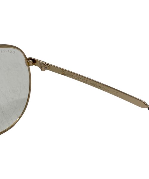 GUCCI（グッチ）GUCCI (グッチ) メタルフレーム眼鏡 ゴールド サイズ:61□14-145の古着・服飾アイテム