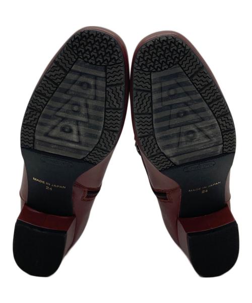 LULUCA STEP（ルルカステップ）LULUCA STEP (ルルカステップ) ショートブーツ レッド サイズ:24の古着・服飾アイテム