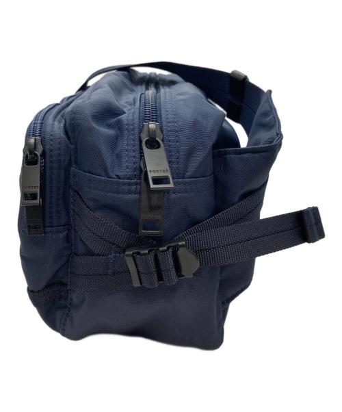 PORTER（ポーター）PORTER (ポーター) フラッシュ ウエストバッグ ネイビーの古着・服飾アイテム