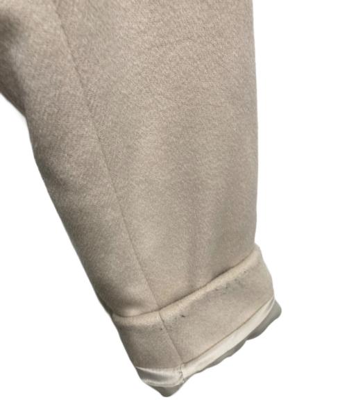 green label relaxing（グリーンレーベルリラクシング）green label relaxing (グリーンレーベルリラクシング) D ファーエリツキ ベルトコート アイボリー サイズ:36の古着・服飾アイテム