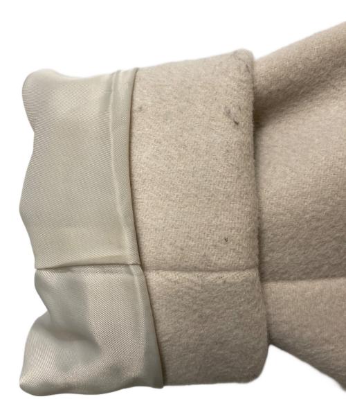 green label relaxing（グリーンレーベルリラクシング）green label relaxing (グリーンレーベルリラクシング) D ファーエリツキ ベルトコート アイボリー サイズ:36の古着・服飾アイテム